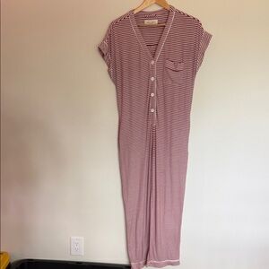 Striped Pink Jumpsuit